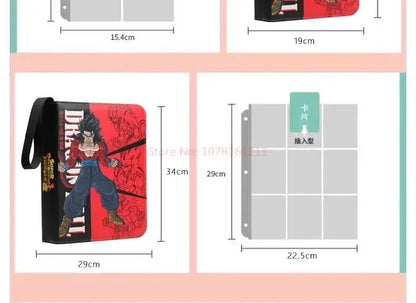 Anime Dragon Ball Card Album – 400/900pcs Storage Binder for Vegeta IV Game Cards, Kids Gift