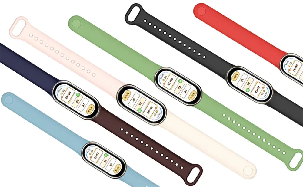 Waterproof Silicone Sport Strap for Xiaomi Mi Band 9/8/NFC – Replacement Smart Bracelet Accessory