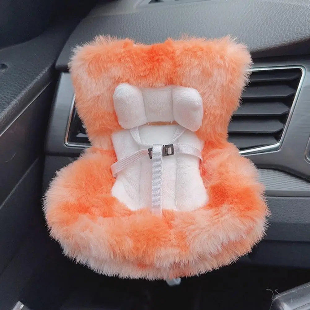 17cm Doll Seat Mini Sofa – Labubu Car Air Outlet Decoration & Doll Accessory Gift