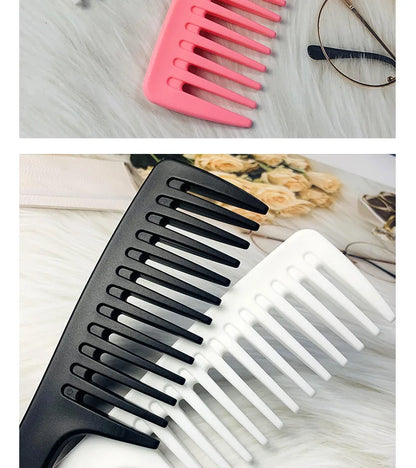 Heat Resistant Hairdressing Comb – Wet Hook Curly Hair Brush with Coarse Wide Spike Teeth, Pro Salon Styling & Dyeing Tool for Women