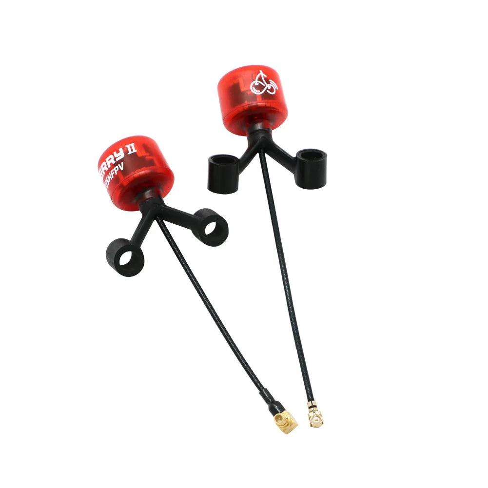 RUSHFPV Cherry 2 II 5.8G FPV Antenna — LHCP/RHCP SMA UFL IPEX MMCX for Freestyle Analog & Digital Drones
