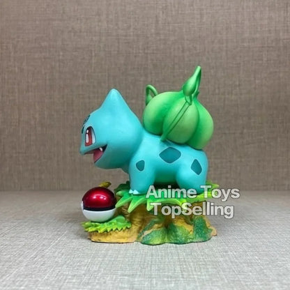 10cm Pokemon Bulbasaur Anime Figure – PVC Action Toy for Kids & Collectors
