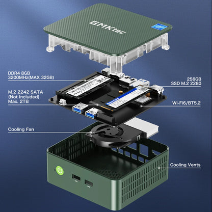 GMKtec G3 Mini PC – Intel Alder Lake N100, Windows 11 Pro, 8/16GB RAM, 256/512GB SSD, WiFi 6 & BT5.2 Desktop Computer