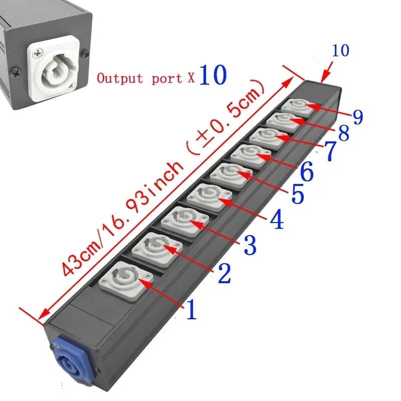 Chassis Light Connector – LED Power Connector AC Coupler Adapter Extender, NAC3MPA/NAC3MPB Aviation Socket 1-13AC