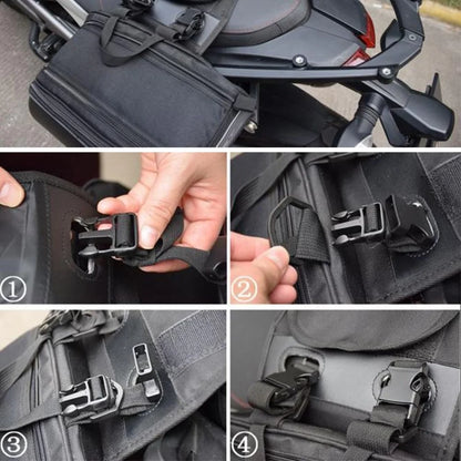 Universal Motorcycle Racing Helmet Travel Bag - Waterproof Suitcase Saddlebags, Back Seat Bag Compatible with BMW, Kawasaki, Yamaha, Honda