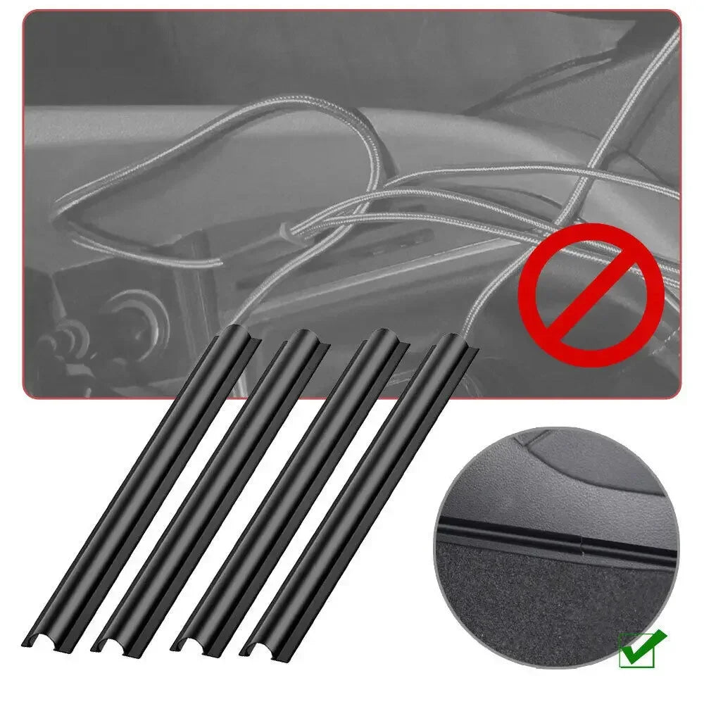 4-Piece Car Cable Organizer Kit – Universal Wire Sleeves for a Neat, Protected and Clutter-Free Interior