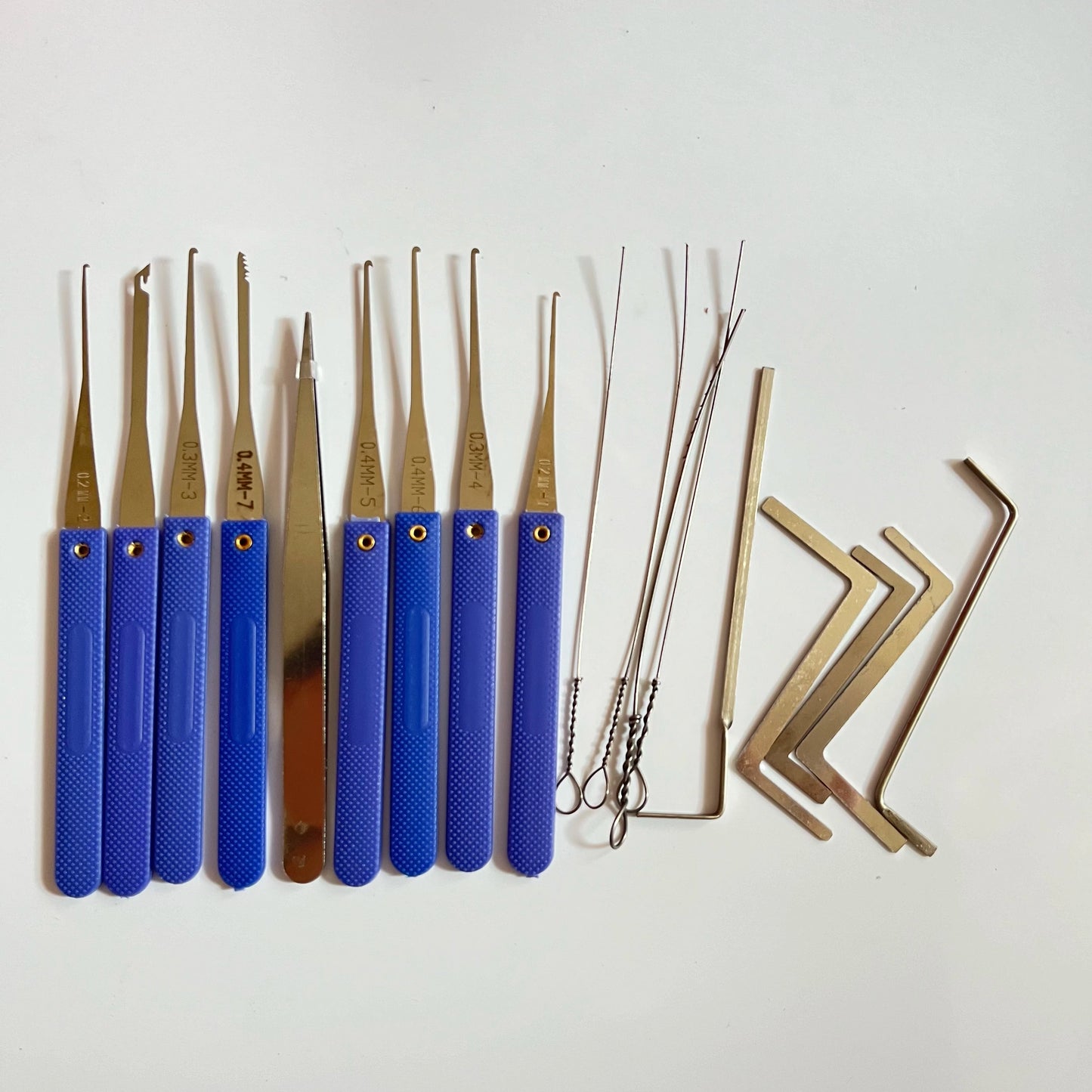 18-in-1 Locksmith Broken Key Extractor Tool Kit - Key Removal Set with Tension Wrench for Home & DIY Lock Repair
