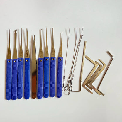 18-in-1 Locksmith Broken Key Extractor Tool Kit - Key Removal Set with Tension Wrench for Home & DIY Lock Repair