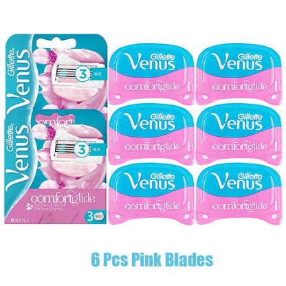 Gillette Venus Safety Razor for Women - 3/5 Blade Shaver for Face, Arms, Legs, and Hair Removal