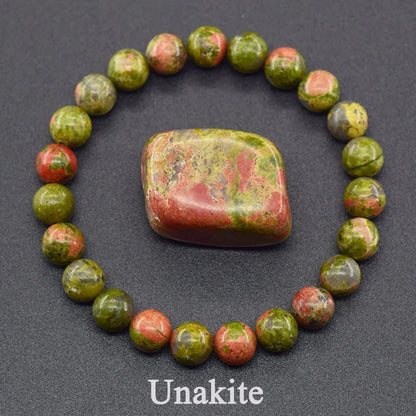 Natural 5A Lapis Lazuli Stone Bracelet - Elastic Healing Bead Jewelry Gift for Men & Women