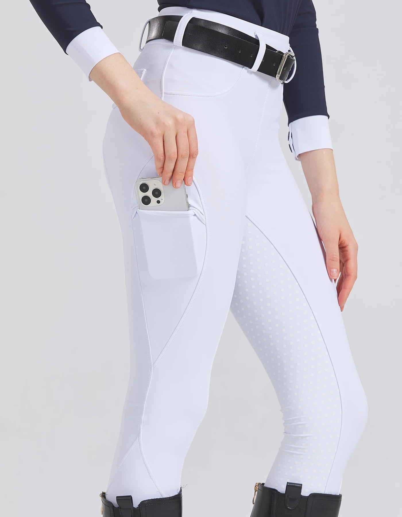 Professional Equestrian Riding Pants — Silicone Anti-Slip, Quick-Dry, Tight-Fit Sports & Cycling Trousers for Horse Riding Exams