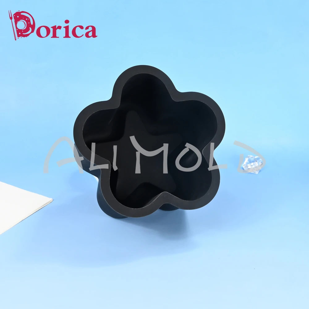 Dorica Silicone Baking Mold — Round, Heart, Star & Square Bento Cake, Chocolate, Mousse, Soap & Candle Moulds for Kitchen Bakeware