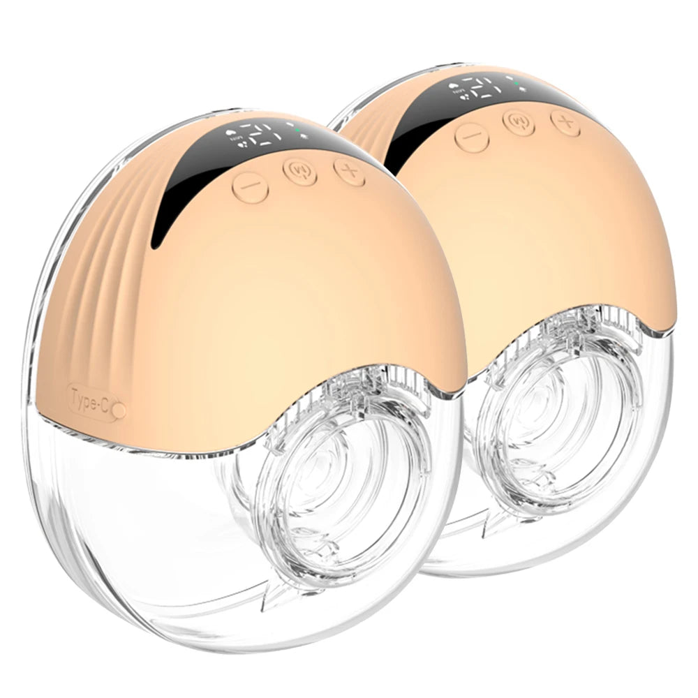 Hands-Free Electric Breast Pump — Wearable Lightweight Milk Collector with LED Display, 4 Modes & 12 Levels