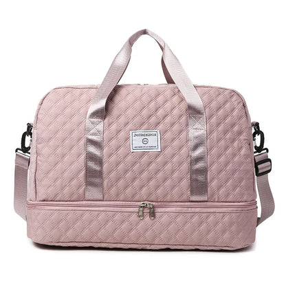 Short Trip Travel Bag – Large Capacity Waterproof Handbag with Dry & Wet Separation for Men & Women