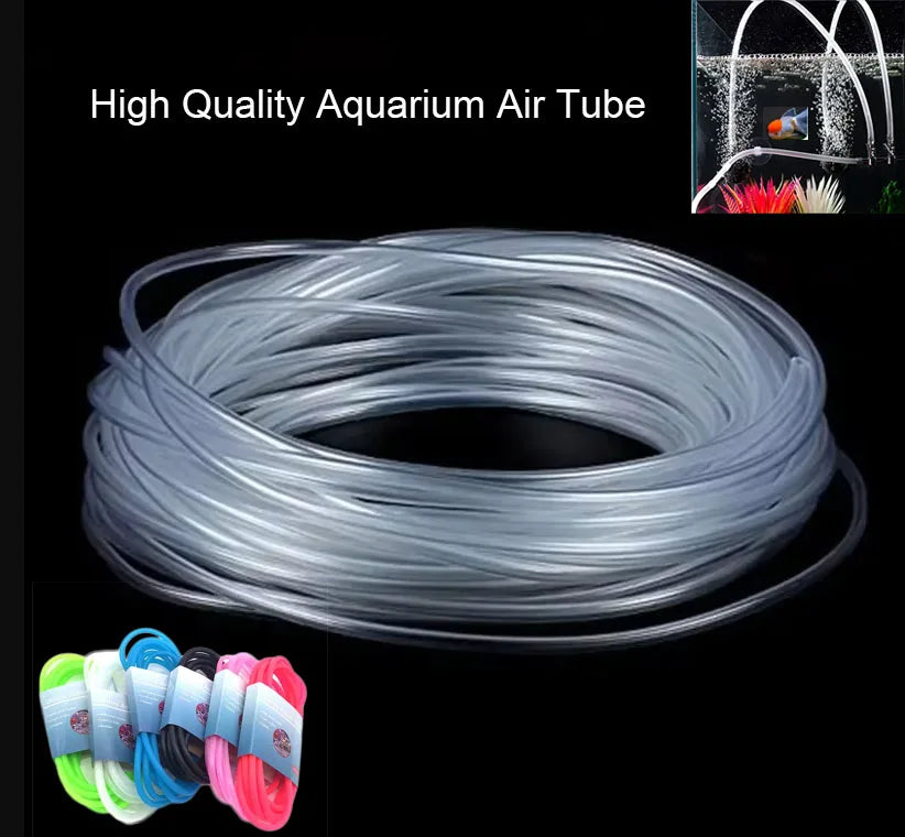 Silicon Aquarium Oxygen Pump Hose - 4x6mm, 1m/3m/5m/10m, Food Grade Tube for Fish Tank & Pond