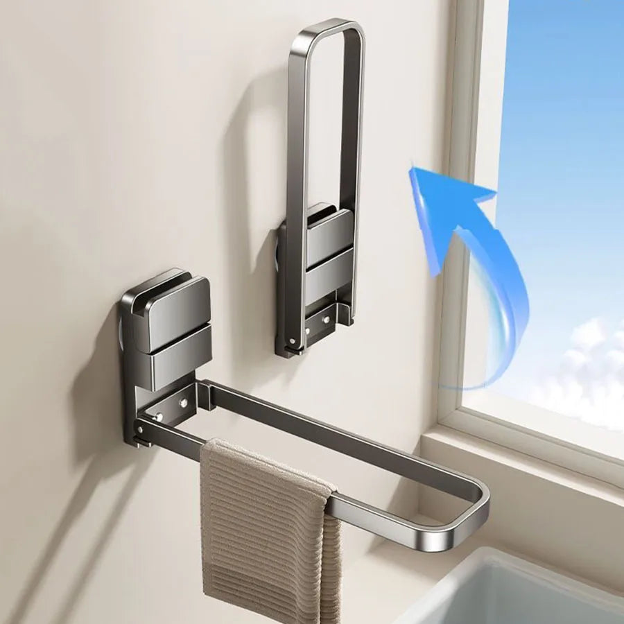 Detachable Towel Rack — Space-Saving, Compact, Moisture-Resistant Design with Easy Damage-Free Installation