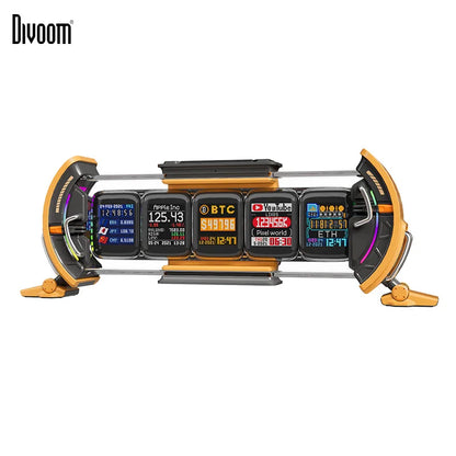 Divoom Times Gate Digital Gaming Clock - Smart App Control, WiFi, RGB LED Display & Cyberpunk Room Decor