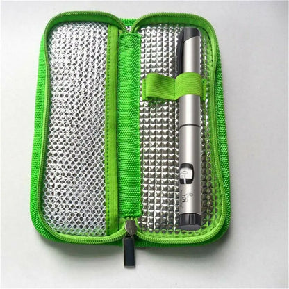 Portable Insulin Cooling Bag – Oxford Thermal Insulated Medical Cooler, Diabetic Pill Protector Travel Case