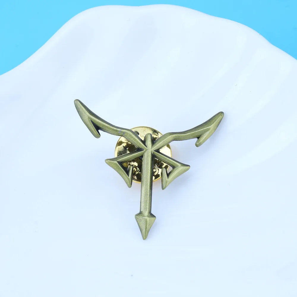 Resident Evil 4 Los Iluminados Enamel Pin - Vintage Metal Logo Badge Collectible Accessory