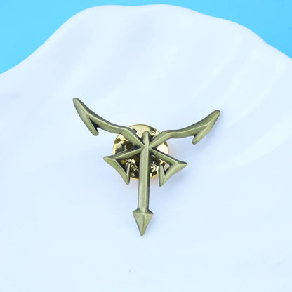 Resident Evil 4 Los Iluminados Enamel Pin - Vintage Metal Logo Badge Collectible Accessory