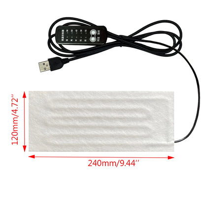 USB 5V Electric Heating Pad - Warm Paste Film for Cervical, Clothes, Vest, Jacket, Shoes & Socks
