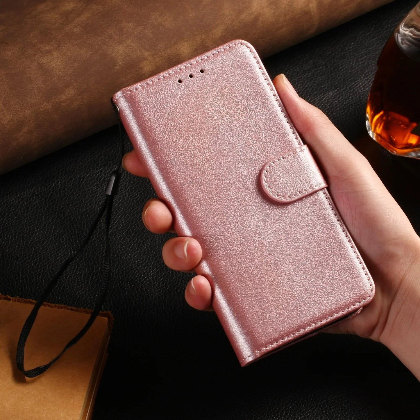 Leather Flip Wallet Case for Huawei & Honor – Protective Cover for Honor 20/20i/10i/9/9A/8X, P10/P20/P30 Lite Pro, 8C/8A/8S, 7C/7A/7S
