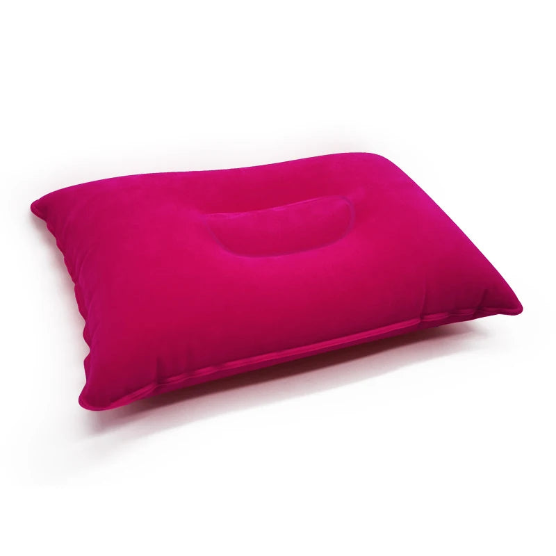 Inflatable Air Pillow Bed – PVC Nylon Camping & Travel Pillow for Neck and Back Support