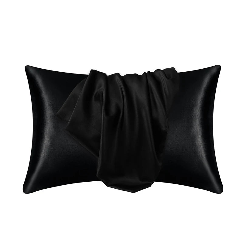 Silk Satin Pillowcase — Hair & Beauty Friendly Pillow Cover, Comfortable Home Decor for Standard/Queen, 1PC