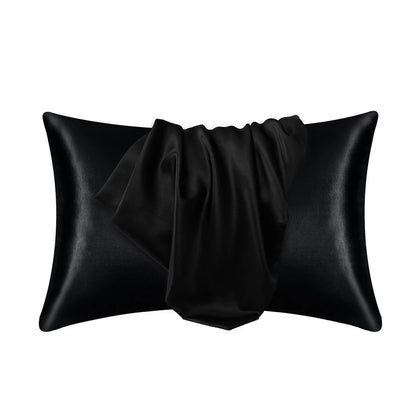 Silk Satin Pillowcase — Hair & Beauty Friendly Pillow Cover, Comfortable Home Decor for Standard/Queen, 1PC