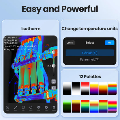 P1 Thermal Imager - USB-C 320×240 X³IR Infrared Camera for iPhone & Android, 25Hz, 600°C Temperature Range for Inspection
