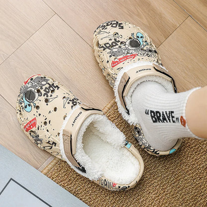 Men’s & Women’s Winter Slippers – Soft Plush Indoor, Non-Slip Removable Sandals, Big Size 47
