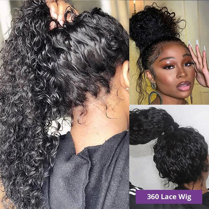 Invisi Strap HD 360 Full Lace Wig – 250 Density Precut Lace Frontal Wig, Drawstring Snug Fit, Pre-Plucked Glueless Human Hair Wig