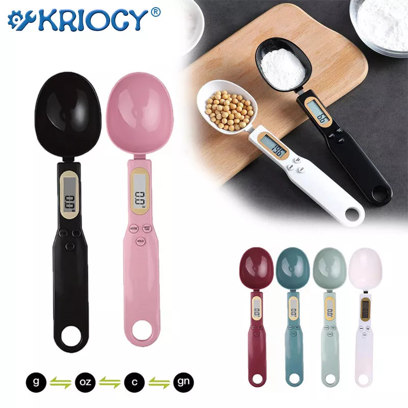 Mini Electronic Kitchen Spoon Scale - 500g/0.1g Precision LCD Digital Measuring Tool for Food, Flour, Milk, Coffee