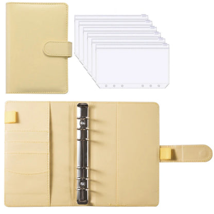 2024 A6 PU Leather Budget Binder Set – Cash Envelopes System with Binder Pockets for Money, Budget Saving & Bill Organizer
