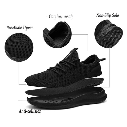 2022 Men’s Sneakers — High-Quality Breathable Gym & Casual Walking Shoes, Lightweight Plus-Size Footwear Zapatillas Hombre