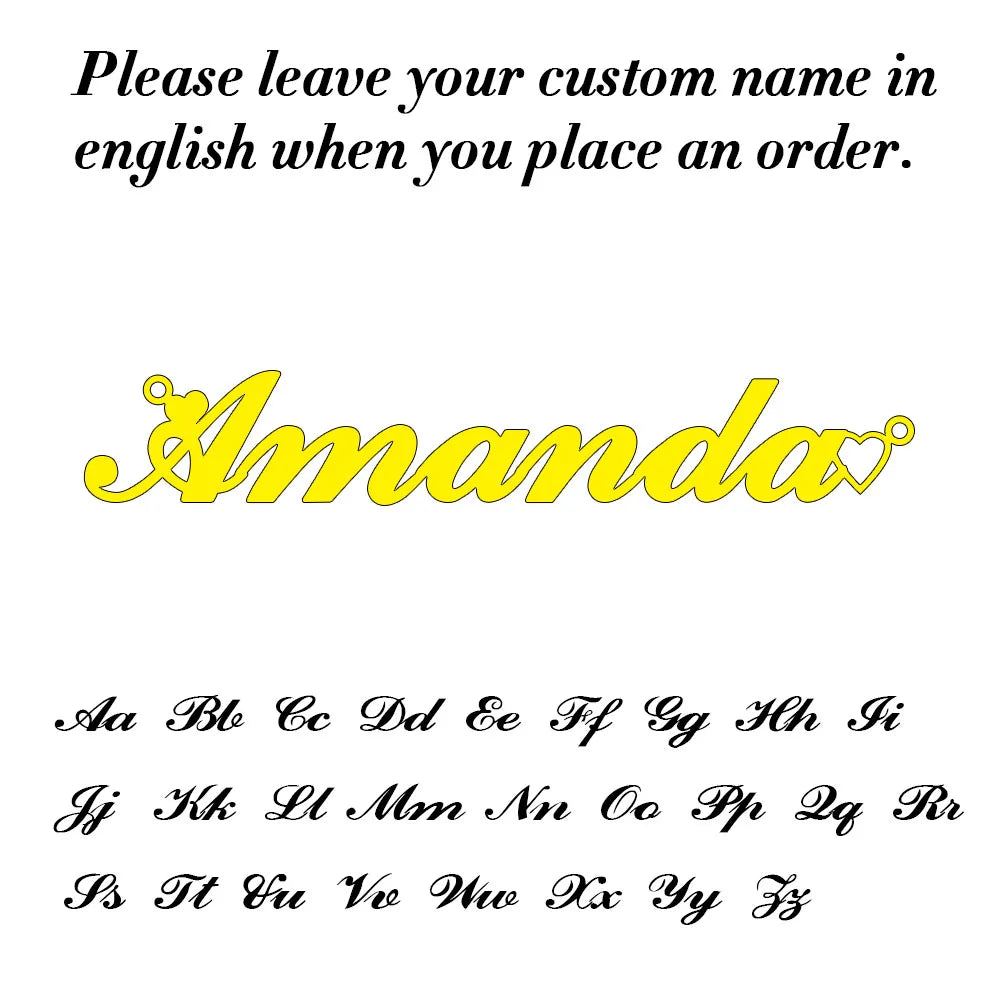 Personalized Gold Name Necklace - Custom Handmade Lip Chain Jewelry Gift for Women, Moms & Birthdays