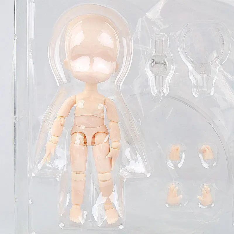 13cm Wooden Art Mannequin Figure – Male & Female Movable Body Drawing Model for Sketching, Painting & Anime Pose Reference