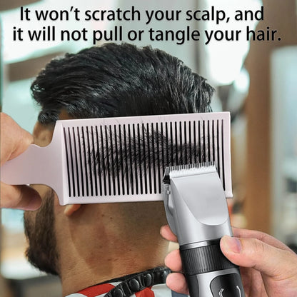 Barber Hair Comb Kit 1/2/3pcs – Flat Top & Fade Styling Comb for Men’s Haircuts