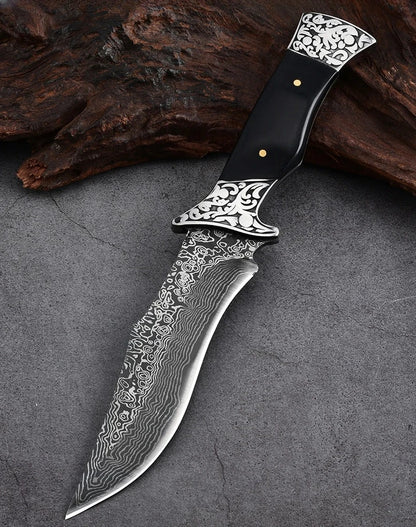 Portable Outdoor Knife – Sharp Straight Blade for Fishing, Camping, and Field Use