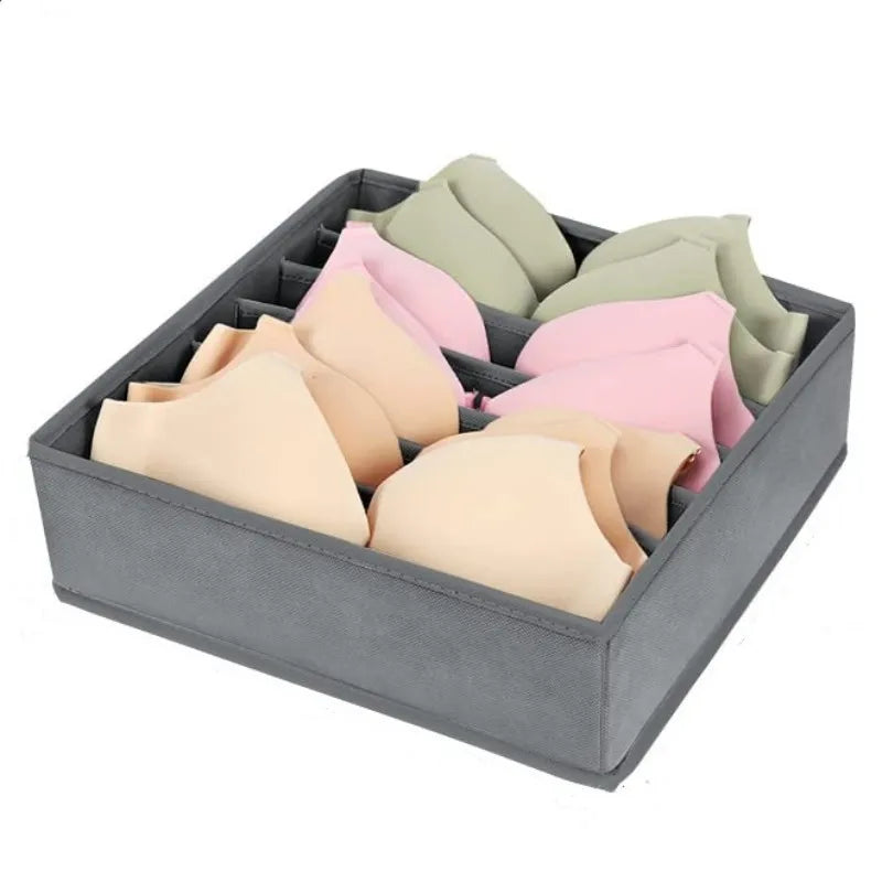 Underwear & Sock Storage Organizer Box – Bra, Socks & Clothing Drawer Divider for Wardrobe & Cabinet Organization System