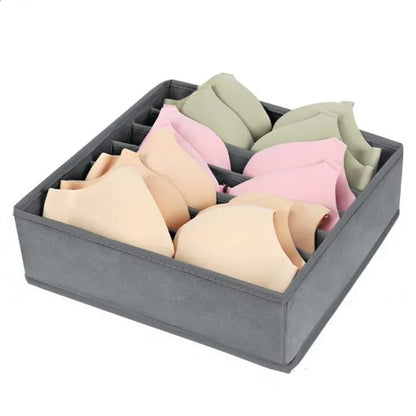 Underwear & Sock Storage Organizer Box – Bra, Socks & Clothing Drawer Divider for Wardrobe & Cabinet Organization System