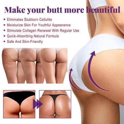 Buttock Firming Massage Oil - Moisturizing Hip & Body Care for a Smoother, Firmer-Looking Appearance