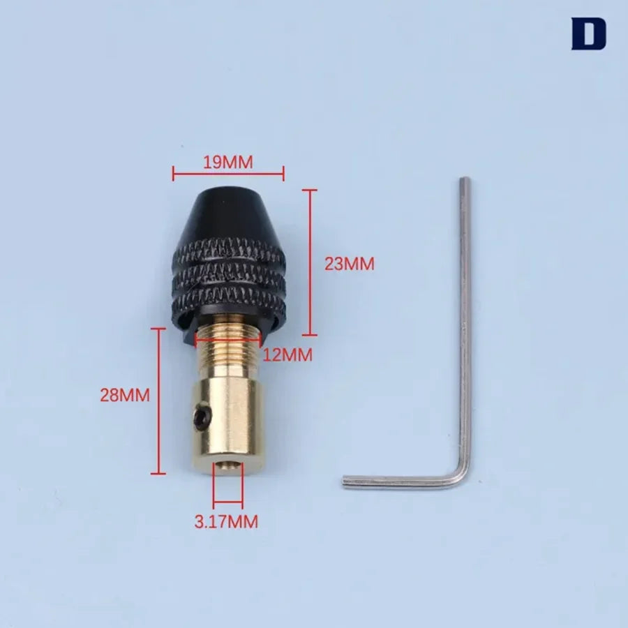 Universal Mini Drill Chuck Collet Set - Multifunction Micro Electric Drill Bit Clamp Fixture Tool