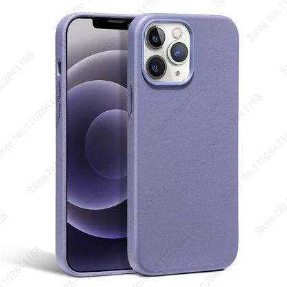 iPhone MagSafe Leather Case - Original Animated Cover for iPhone 13/14/15/16 Pro Max with Magnetic Wireless Charging Support