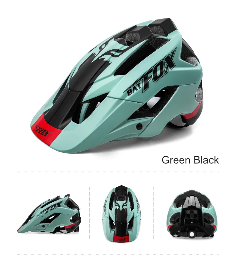 BATFOX MTB Cycling Helmet — Integrally-Molded Mountain Bike Helmet for Speed & Safety