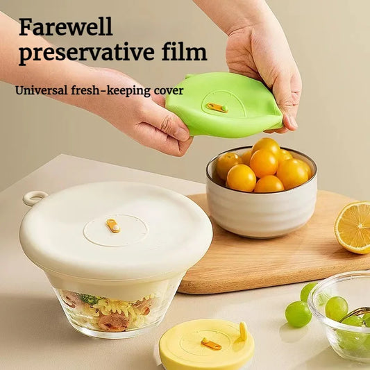 Reusable Silicone Stretch Lids – Self-Sealing Universal Covers for Bowls, Pots & Pans
