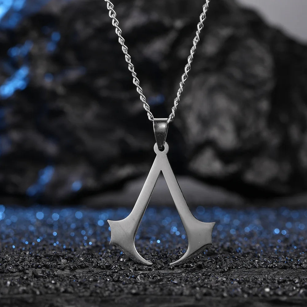 Assassin Syndicate Creed Pendant Necklace - Stainless Steel Game Cosplay Jewelry Gift