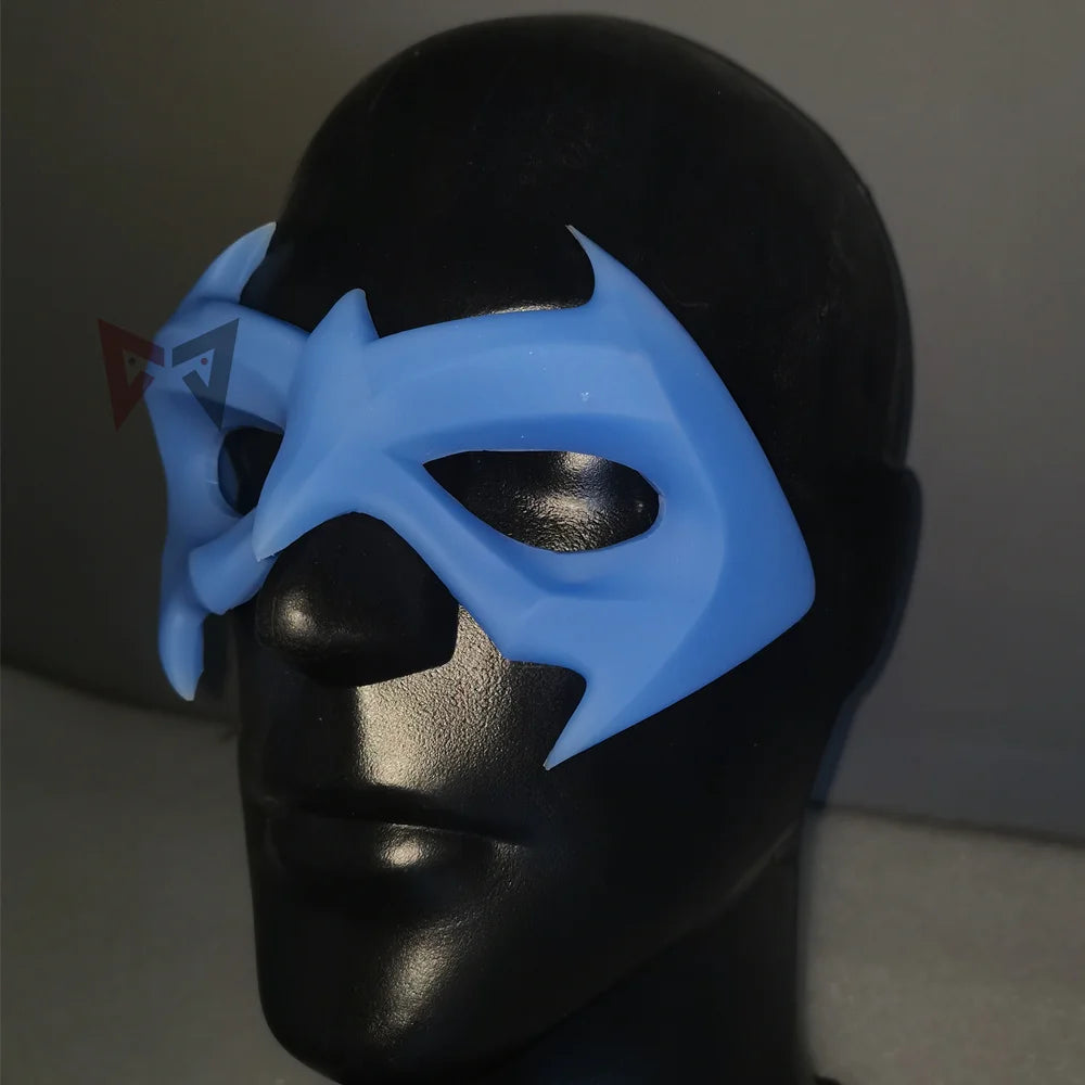 Handmade Nightwing Cosplay Eye Patch Mask – Blue Halloween & Christmas Party Accessory