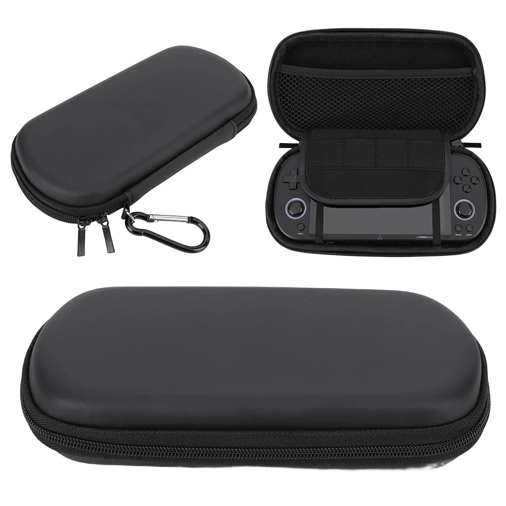 Hard EVA Carrying Case with Tempered Glass Film – Waterproof Protective Case for Trimui Smart Pro Handheld Game Console