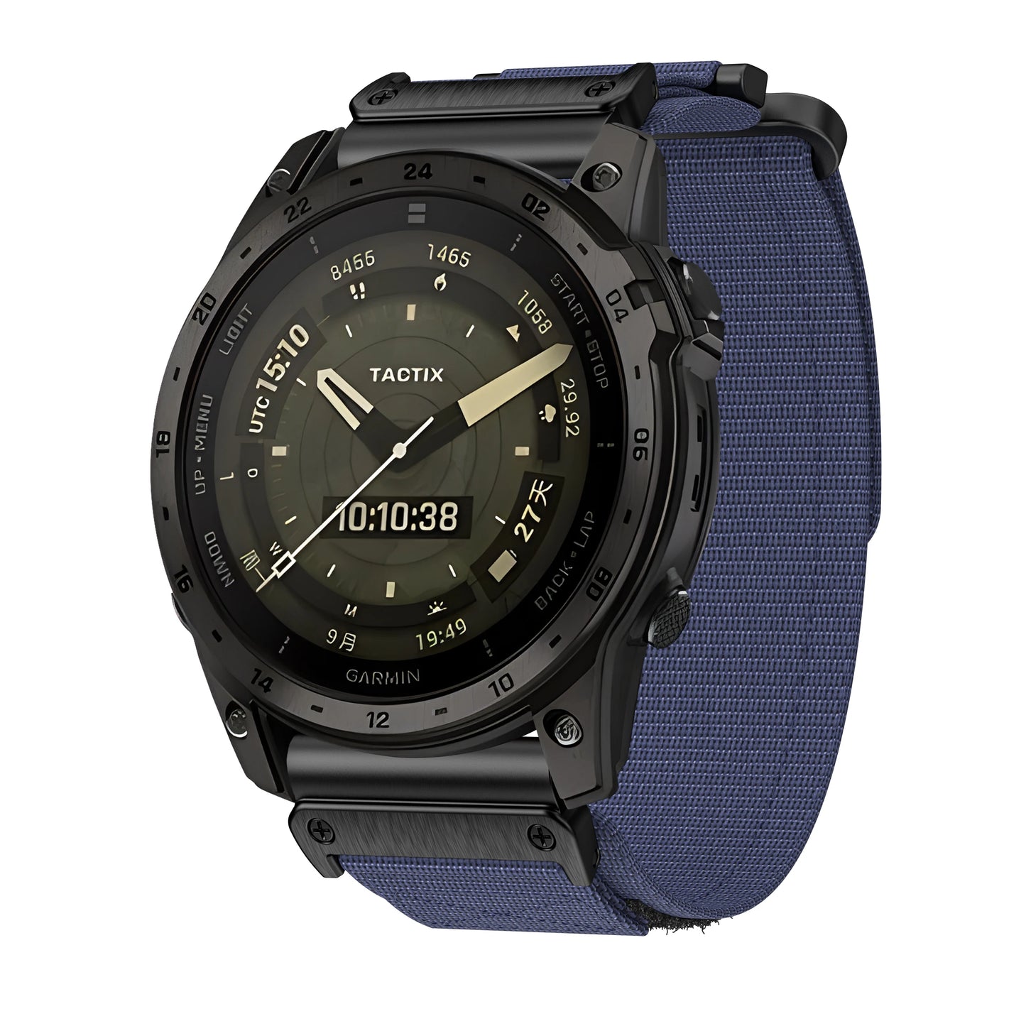 Rugged Nylon Quick Fit Watch Band — Compatible with Garmin Fenix E 8/7X/7/6/6X/5/5X/3HR